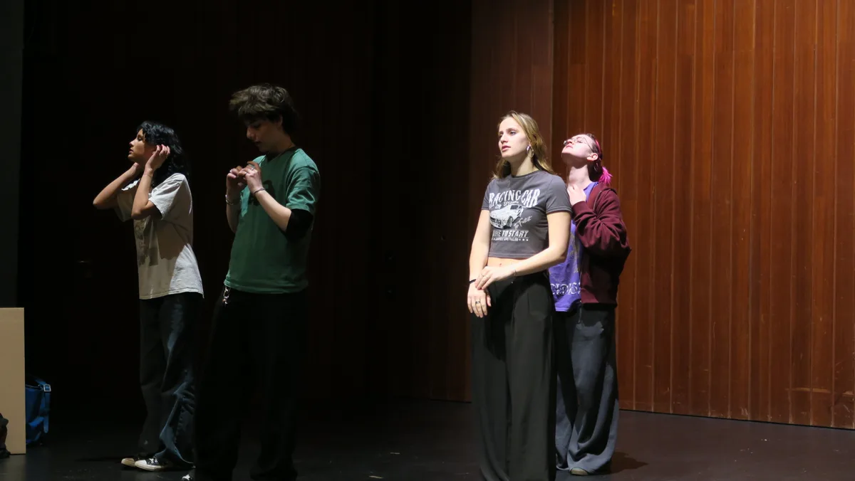 Das Theaterfreifach der KZO bei seiner Probe